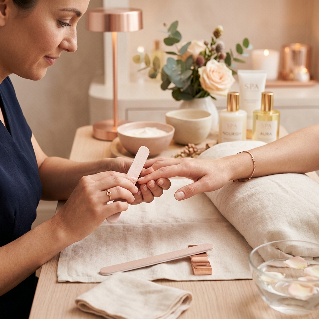 Hand manicure service
